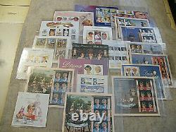 Huge Lot of International Collectors Society Princess Diana Albums, stamps +COAs
