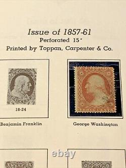 Huge Stamp Collection In Minkus Album All American Album 1851-1980