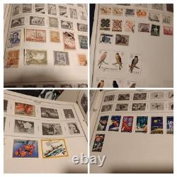 Huge VTG Stamp Collection Harris Statesman Deluxe Album 1600 Stamp Lot Exc Cond