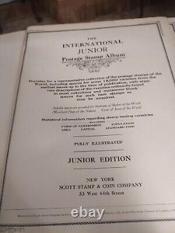 Huge Vintage Scott International Stamp Album From 1921 Rare And Valuable Wow