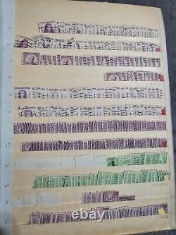 Huge Vintage Stamp Album US Stamps Labeled Used Thousands