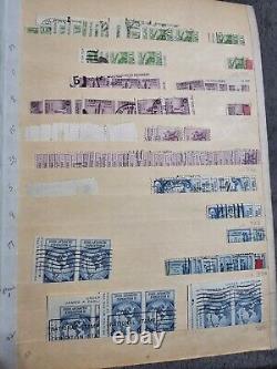 Huge Vintage Stamp Album US Stamps Labeled Used Thousands