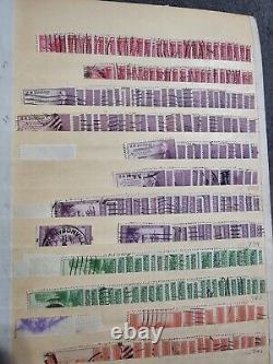 Huge Vintage Stamp Album US Stamps Labeled Used Thousands