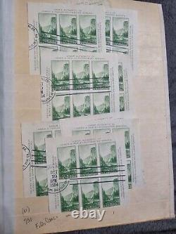 Huge Vintage Stamp Album US Stamps Labeled Used Thousands