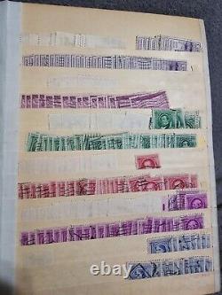 Huge Vintage Stamp Album US Stamps Labeled Used Thousands