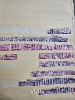 Huge Vintage Stamp Album US Stamps Labeled Used Thousands