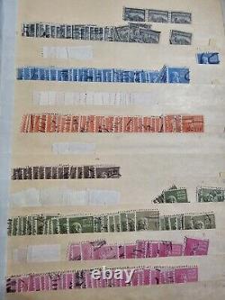 Huge Vintage Stamp Album US Stamps Labeled Used Thousands