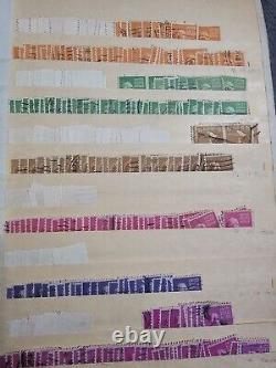 Huge Vintage Stamp Album US Stamps Labeled Used Thousands