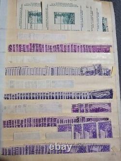 Huge Vintage Stamp Album US Stamps Labeled Used Thousands