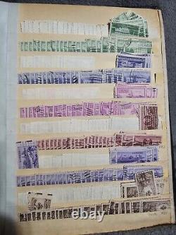 Huge Vintage Stamp Album US Stamps Labeled Used Thousands