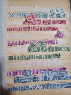 Huge Vintage Stamp Album US Stamps Labeled Used Thousands