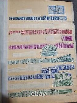 Huge Vintage Stamp Album US Stamps Labeled Used Thousands