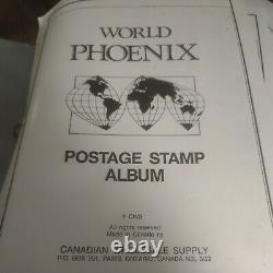 Huge and exciting worldwide stamp collection in Phoenix album. 1800s forward. A+