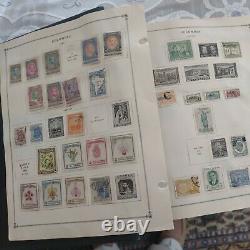 Huge worldwide stamp collection 1870fwd in Scott album. Columbia to Cook Islands