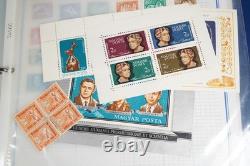Hungary Collection Of 3,000+ Stamps Mint & Used Stored In Blue Album