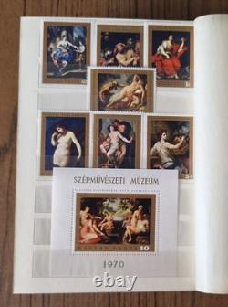 Hungary MNH Stamp Collection Album Art Paintings Souvenir Sheets Mint