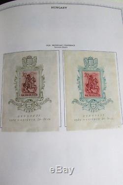 Hungary Stamp Collection Stuffed Minkus Album