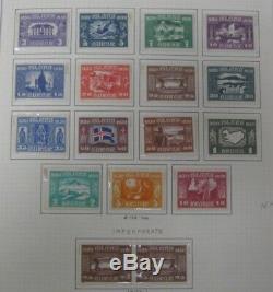ICELAND COLLECTION 1873-1960, in Scott album, Mint NH & LH, Scott $22,725.00