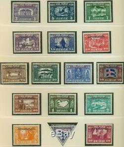 ICELAND COLLECTION 1873-1998 in 2 Lindner Hingeless albums Mint NH Scott $26,638