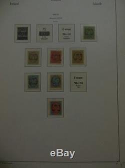 ICELAND Very nice Mint & Used collection on album pgs full of Better Cat $1100