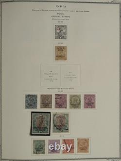 INDIA STATES Stamp Collection 19th Century Feudatory in Scott Album RARE