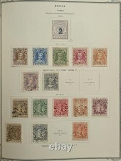 INDIA STATES Stamp Collection 19th Century Feudatory in Scott Album RARE