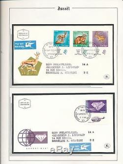 ISRAEL 1967/89 Four Lighthouse Albums FDC Covers Collection(Appx 600+)ALB763