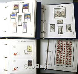 ISRAËL collection timbres neufs tabs blocs feuille carnets 3 albums 1972/1994
