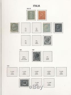 ITALY 1862/1985 Good 3 Davo Hingeless Album Mint Collection(1800+)ALB198