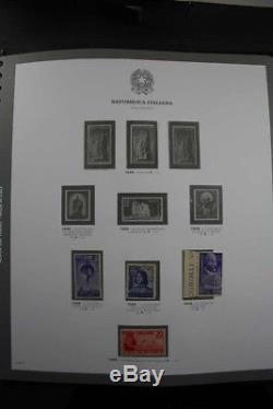ITALY 1945-2013 Stamp Collection 7 Albums Gronchi Rosa Certificates