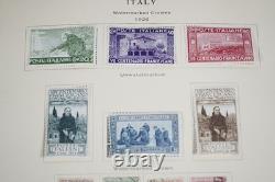 ITALY & COLONIES 1860s-1950 COLLECTION OF 850+ STAMPS MINT & USED IN SCOTT ALBUM