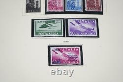 ITALY & COLONIES 1940s-1950s COLLECTION OF 225 STAMPS MINT & USED IN SCOTT ALBUM