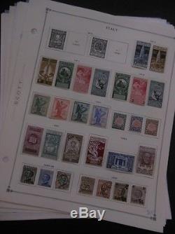 ITALY Mint & Used collection on album pages between 1912-1938. Scott Cat $3548