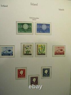 Iceland 1959-1986 Beautiful Mnh Complete Collection In Kabe Album