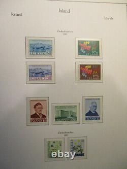 Iceland 1959-1986 Beautiful Mnh Complete Collection In Kabe Album