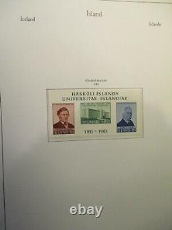 Iceland 1959-1986 Beautiful Mnh Complete Collection In Kabe Album