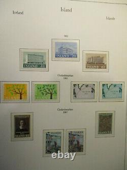 Iceland 1959-1986 Beautiful Mnh Complete Collection In Kabe Album