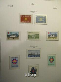 Iceland 1959-1986 Beautiful Mnh Complete Collection In Kabe Album