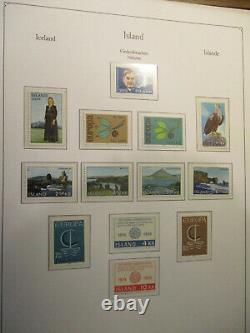 Iceland 1959-1986 Beautiful Mnh Complete Collection In Kabe Album