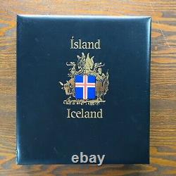 Iceland Collection In Davo Hingeless Album Vol. 1 1873 1989 Scv $7933