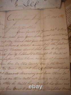 Important Civil War Letter With American and Foreign Stamp Collection