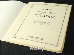 Impressive Ecuador Stamp Collection Scott Album Pages Many Complete Early Mint++