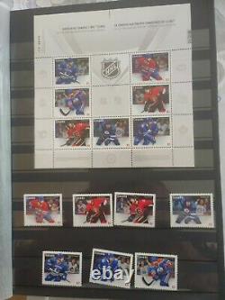 Incredible Canada Stamp Collection In Stockpage Album, Sports. History. Show Biz