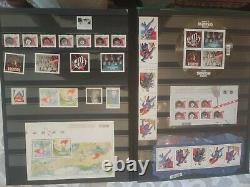 Incredible Canada Stamp Collection In Stockpage Album, Sports. History. Show Biz