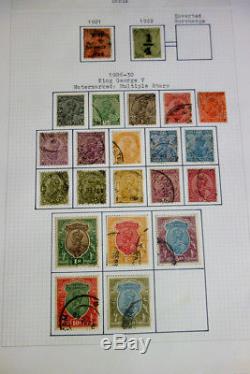 India Used Stamp and Postal History Collection in Album