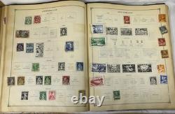 International Junior Postage Stamp Album 1920s-30s Hundred Of Stamps Read Descri