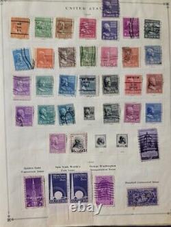 International junior postage stamp album more than half is full. Fair condition