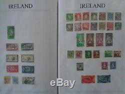 Ireland Extensive Collection Of 800+ Different Used Stamps On Album Leaves
