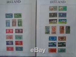 Ireland Extensive Collection Of 800+ Different Used Stamps On Album Leaves