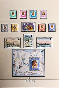 Isle of Man MNH Stamp Collection in Linder Album